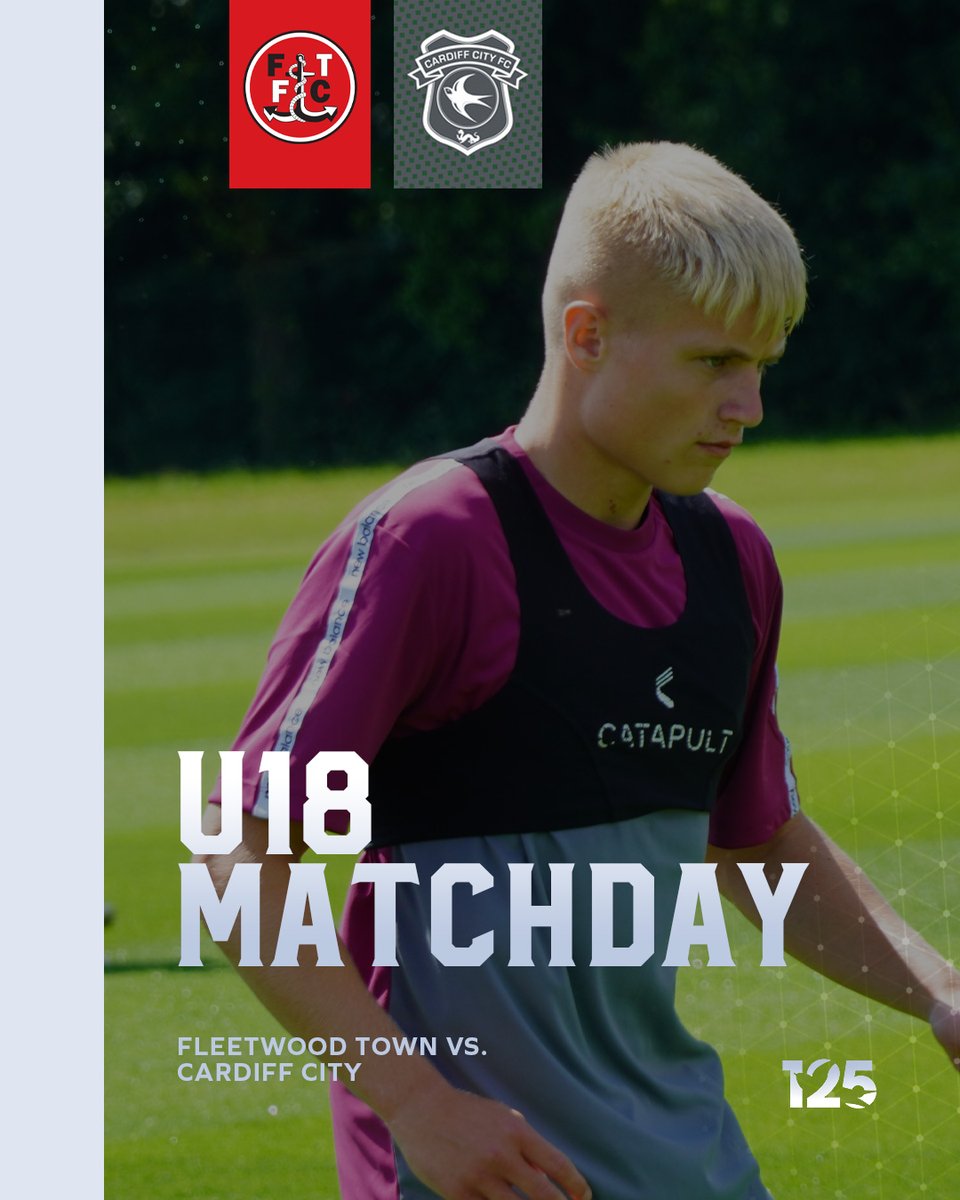 U18 | 𝗠𝗔𝗧𝗖𝗛𝗗𝗔𝗬

🆚 Fleetwood Town
🏆 PDL
⏰ 11am KO
📍 Poolfoot Farm
📝 Match Centre: bit.ly/46FB87I

#CityAsOne