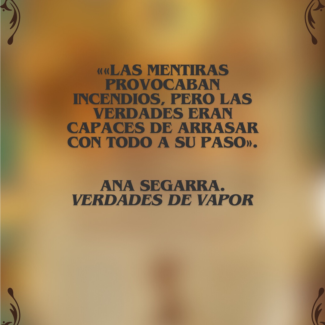 AnaSegarraG's tweet image. El final de La perdición de Vestalia está cerca. Verdades de vapor llega en septiembre para poner fin a esta bilogía. ¿Hasta dónde estarías dispuesto a llegar para conseguir lo que ansías?