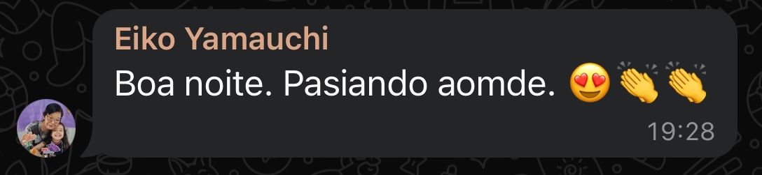 ayaliteraria's tweet photo. Minha vó que toda vida escreveu em japonês, começou a conversar em português pra que a única nora brasileira dela participasse da conversa no grupo da família 🤏🏻 https://t.co/FkDhZ9ZPJs