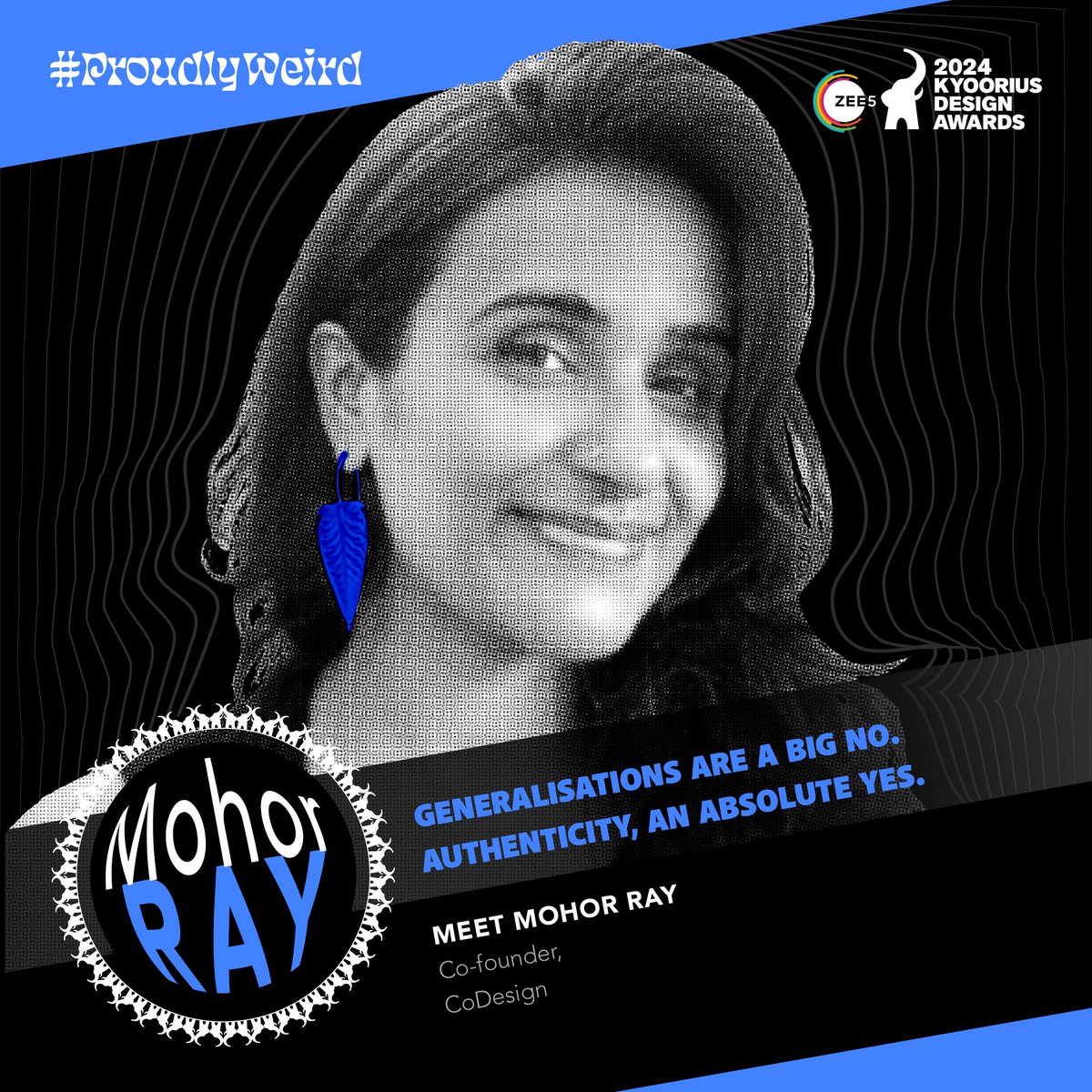 mohor's tweet photo. Thrilled to announce that I get to be #proudlyweird and dissect work at this year's @Kyoorius Design Awards as part of the Design Jury. What more could a girl want :) https://t.co/ov8JcyvWIt