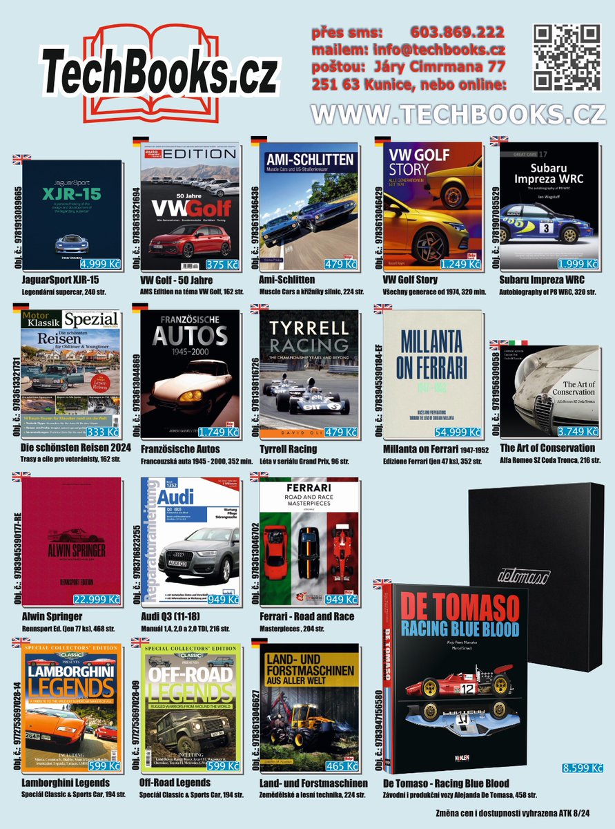 TechBooksCZ's tweet image. Nové knihy na srpen 2024 TechBooks.cz #Automotive