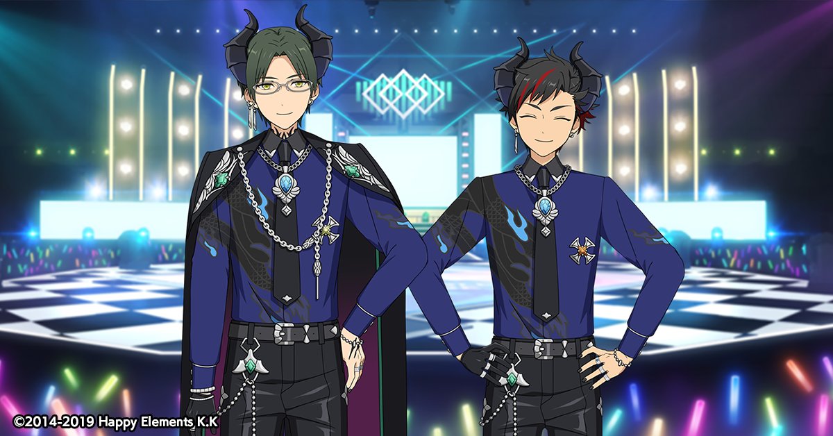 スカウト情報】 ⭐5 敬人と⭐4 鉄虎のカードにはルーム衣装 