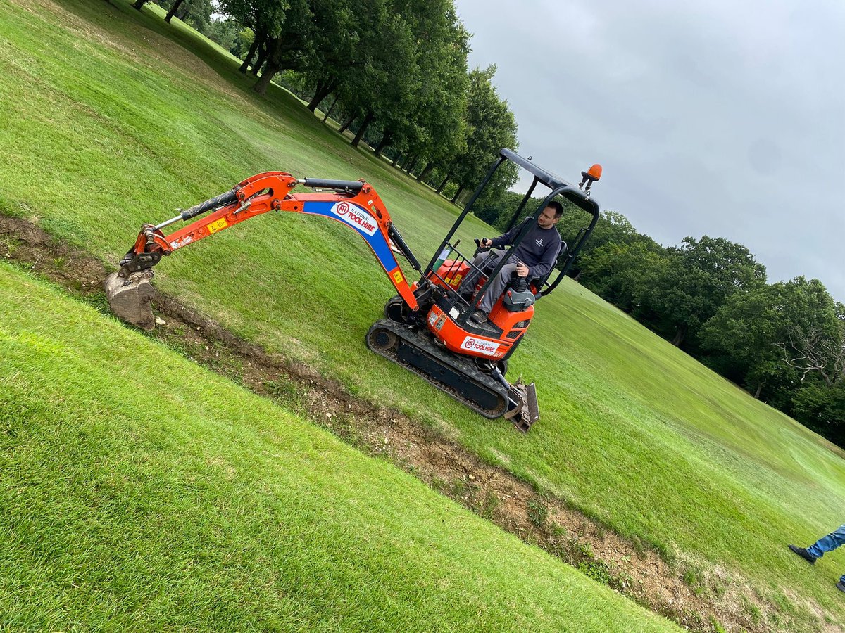 Digging deep for a green future! ⛳️

Our 0.8T digger is hard at work improving the stunning Muswell Hill Golf Course.🏌️‍♂️ We're proud to be part of keeping this local gem in top shape.

Check out our range of plant equipment available to hire:
nationaltoolhireshops.co.uk/category/plant…