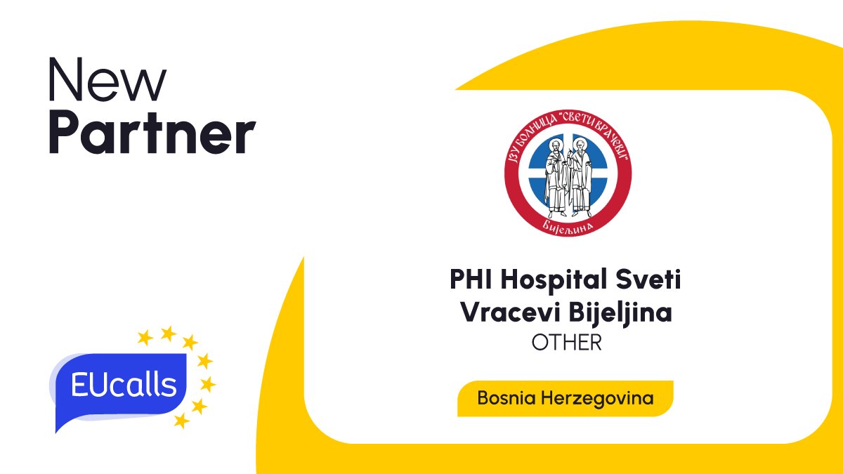 eucallsnet's tweet image. 🗣Introducing our new #EUcallspartner, #SvetiVraceviHospital!

@svetivracevihospital, a reference #health #institution in 🇧🇦 Bijeljina, offers #topnotch #diagnosis &amp;amp; #treatment at secondary &amp;amp; partially tertiary levels.

🤝Explore their profile: eucalls.net/dashboard/part…

#eucalls