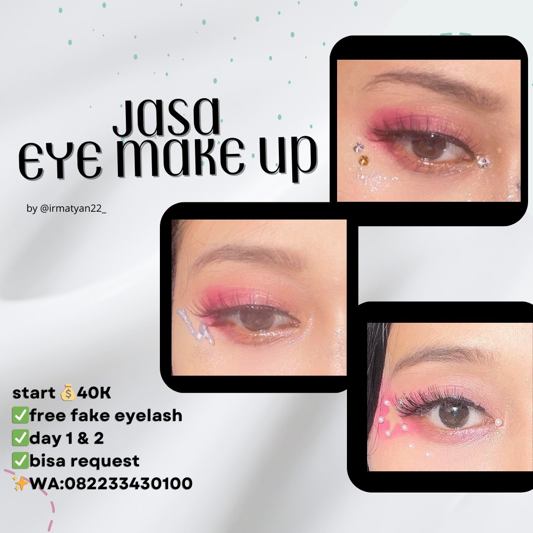 irmatyan22's tweet photo. open jasa eye make up
💰40k
✅bisa request

#FATEPLUS_IN_JAKARTA #ENHYPEN #EN_WORLDTOUR_FATE #FATE_IN_JAKARTA https://t.co/ZOgx881Uy5