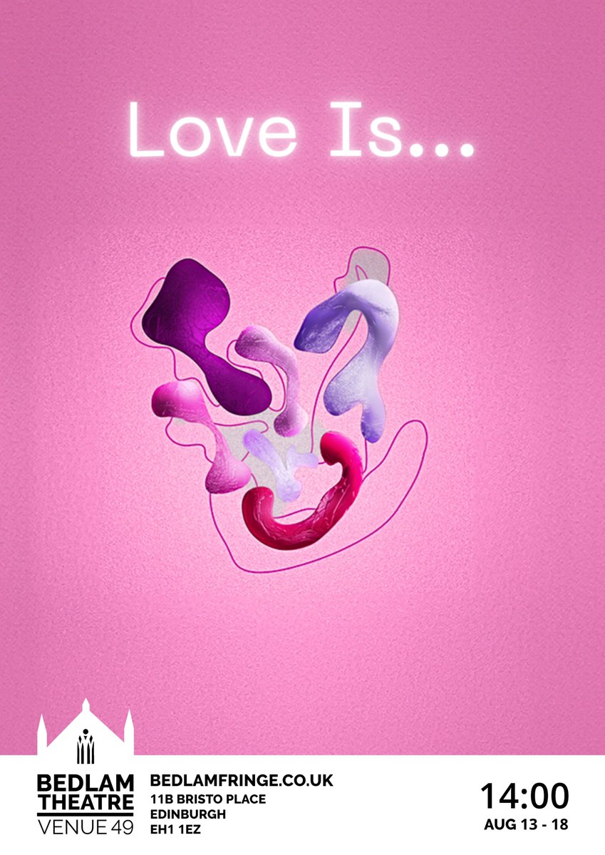 williambyamshaw's tweet photo. @spiralIester hello my show is going up in a week, would be great to see you there

Love Is...
A queer sci-fi love story about the evils of Artificial Intelligence and rom-coms
Bedlam Theatre August 13-18 2pm https://t.co/kGGStwHQj9