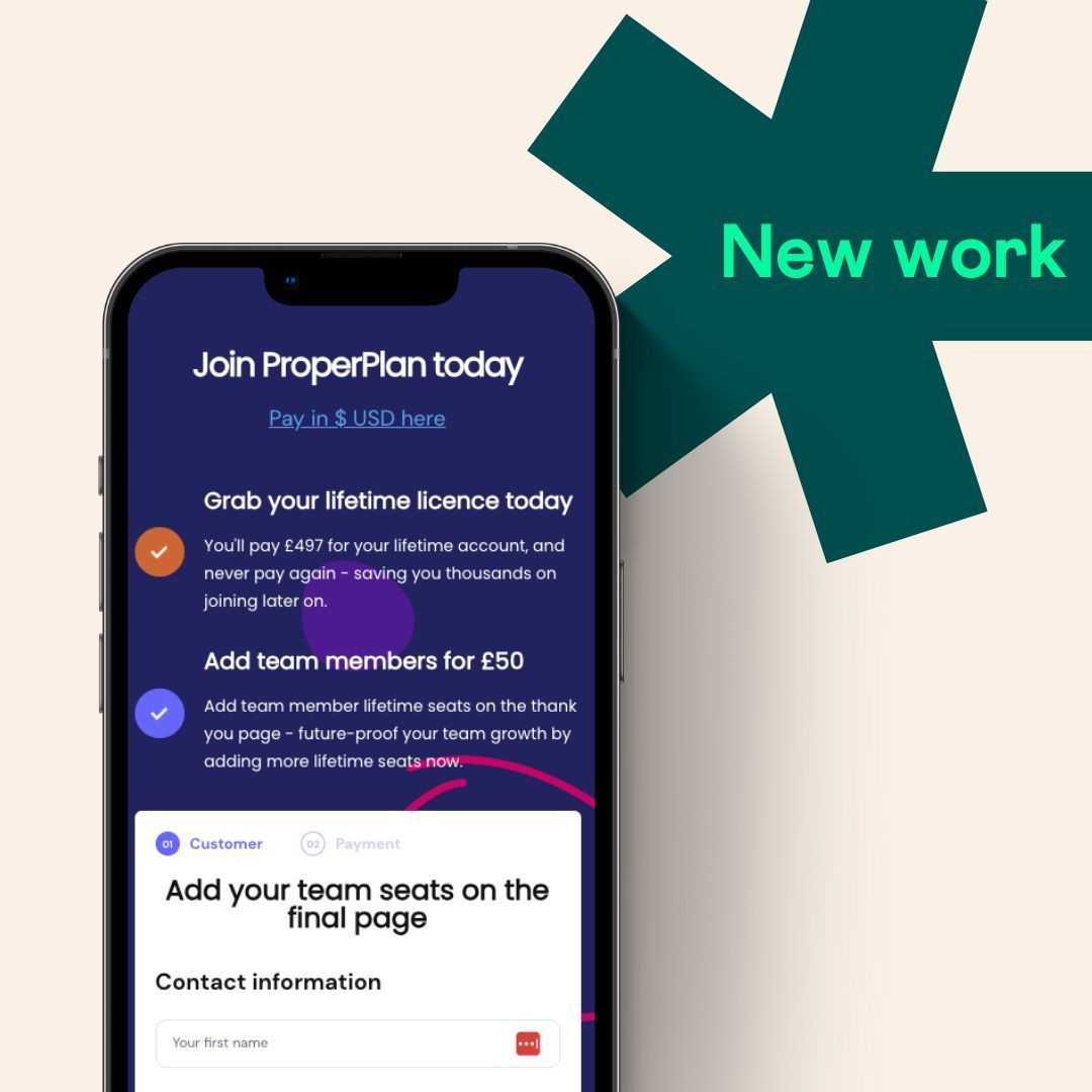 Partnering with the next-gen AI project planning tool: ProperPlan. 📅🤖

We teamed up with Laura Phillips, the dynamic CEO of this family-run startup, to bring cutting-edge web app development to life. 

Check out the full case study now live on our website! 🚀  

#ai