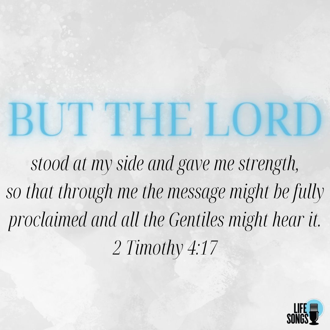 lifesongs's tweet photo. But the Lord stood at my side and gave me strength, so that through me the message might be fully proclaimed and all the Gentiles might hear it. 2 Timothy 4:17 #LifeSongs #UpliftingWord https://t.co/W9GS3lUmkg