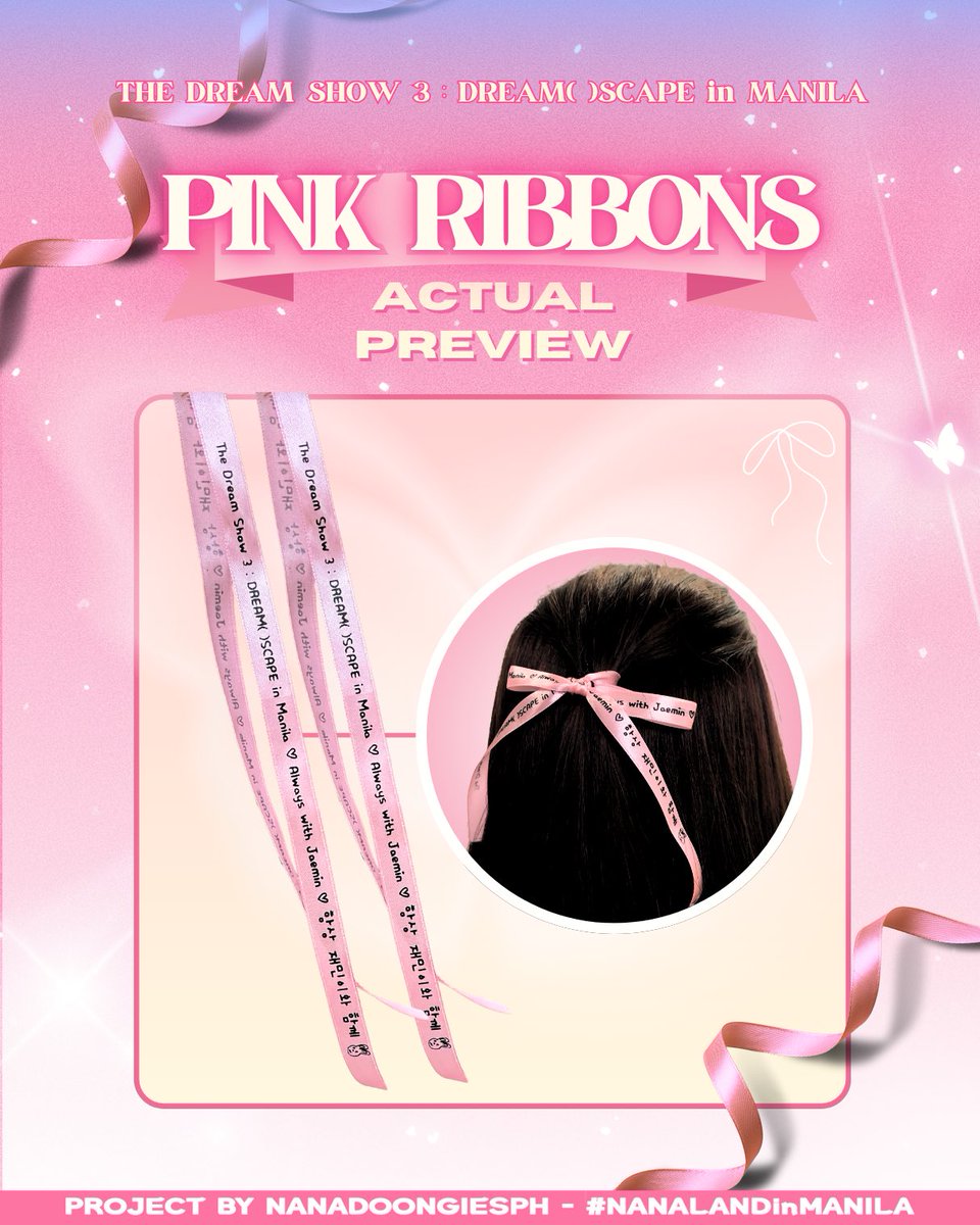 #NanaLandinManila

Let us fill Nana’s Kingdom with more pink! 🩷

We will be giving out pink ribbons on d-day. Once claimed, you can tie it on your wrists or hair and you can also raise it during the pink ocean project 🎀✨