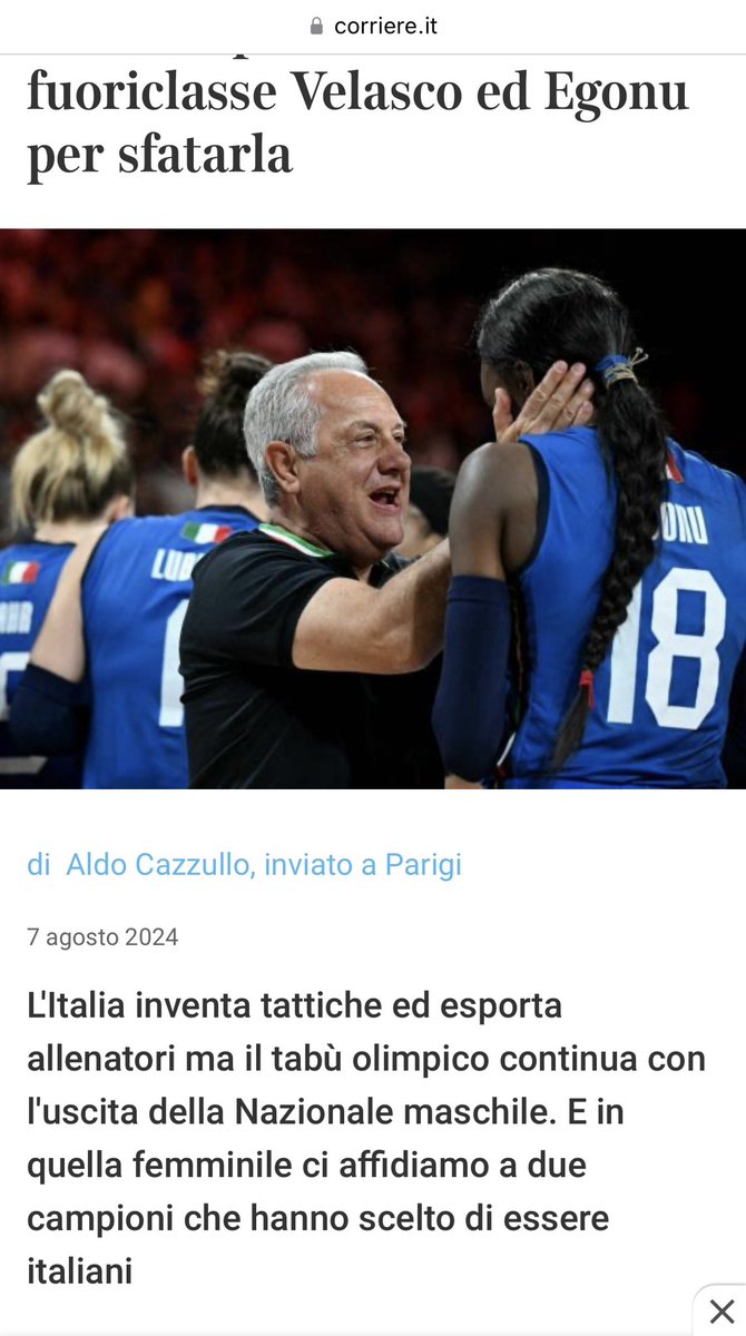 Ripetiamo insieme: PAOLA EGONU È ITALIANA, non ha scelto di esserlo #volleyball #italy