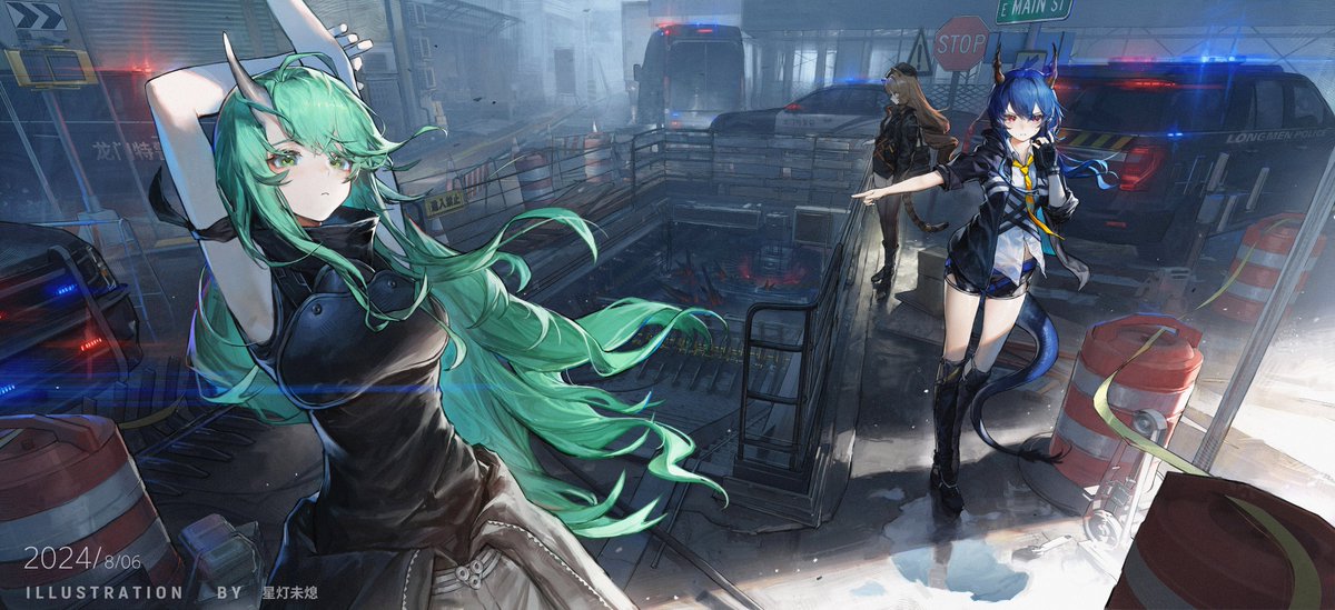 龙门姐妹
#ArknightsFanArt #Arknights #アークナイツ #マドロック #チェン #陈 #明日方舟 #ホシグマ #スワイヤー