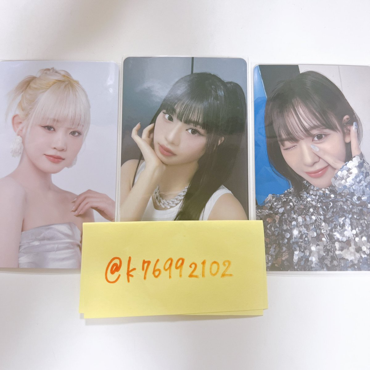 k76992102's tweet photo. @nayuta07mp 初めまして、検索から失礼いたします。
栞月001、璃杏004、蘭004を所持しております。
笠原桃奈004の3枚と交換可能でしょうか？
郵送を希望しております。
よろしくお願いいたします。 https://t.co/kri7W3pq6L