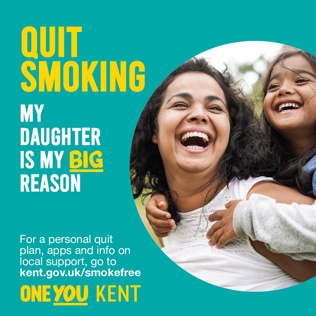If you are a smoker, quitting is one of the best things you can do for your health. It allows you to start moving better, breathe more easily and save money.
Find local support to help you on your smokefree journey at kent.gov.uk/smokefree