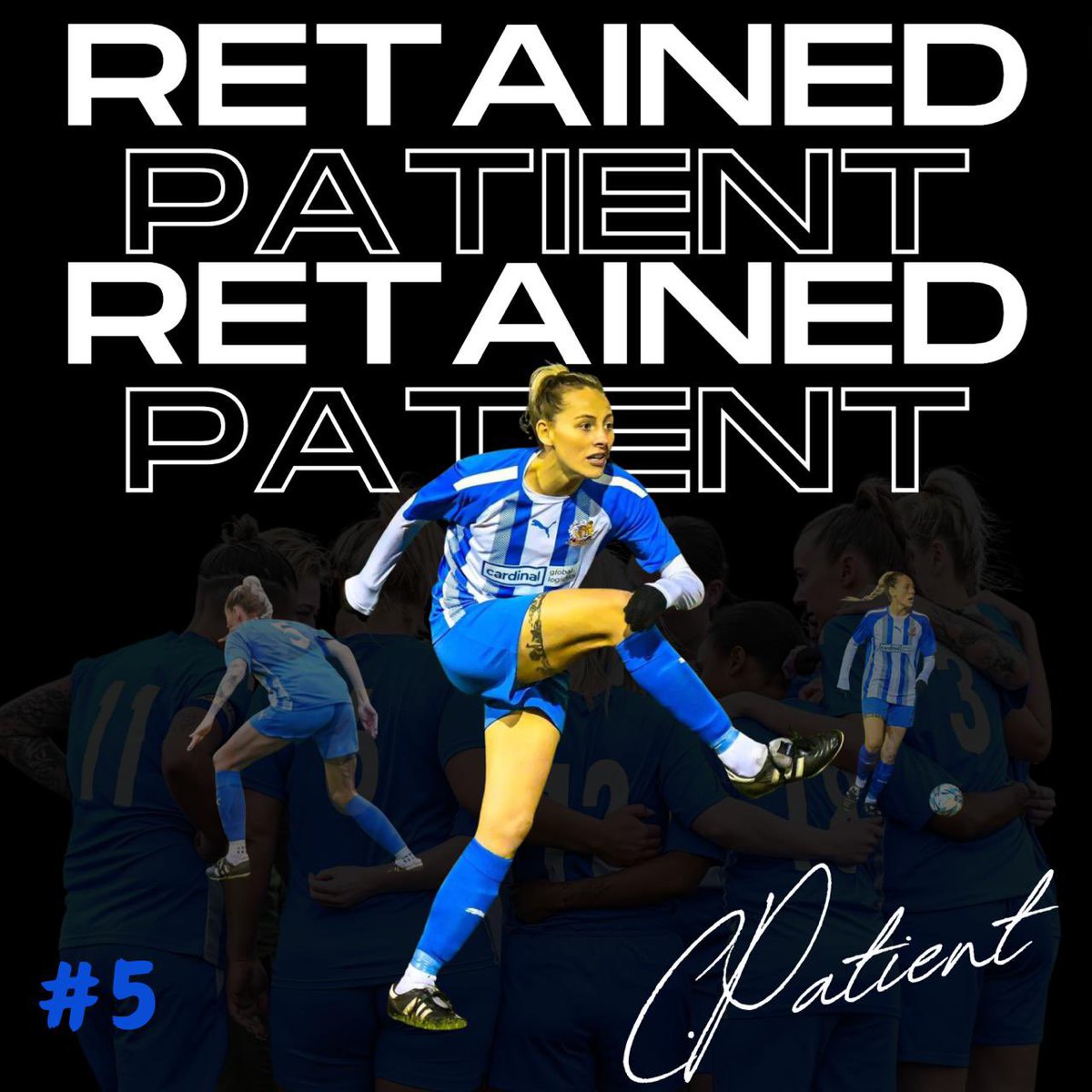 WythenshaweFCW's tweet photo. ✍🏼PLAYER RETENTION ✍🏼

Patient commits to the Ammies 💙

Mulvihill said: “Chelsea had one of her best seasons to date last year. Having a solid backline is crucial for us to achieve our goals in 24/25. I’m excited to see Chels lead our defence in the coming season”

#UpTheAmmies https://t.co/DxWOp1pLZq