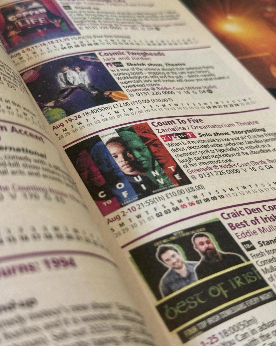 CountToFivePlay's tweet image. #CountToFive: Teamwork makes the dream work! We’re on the final stretch of our run at @edfringe, and we’d like to shout out our amazing team 🔥

Wri-Perf @Zamalisa
Dir @roddamn
Voice Perf @ralphbogard
Fringe Support @ Ania Brylka
Socials @audreylai_film
Venue @GreensideVenue