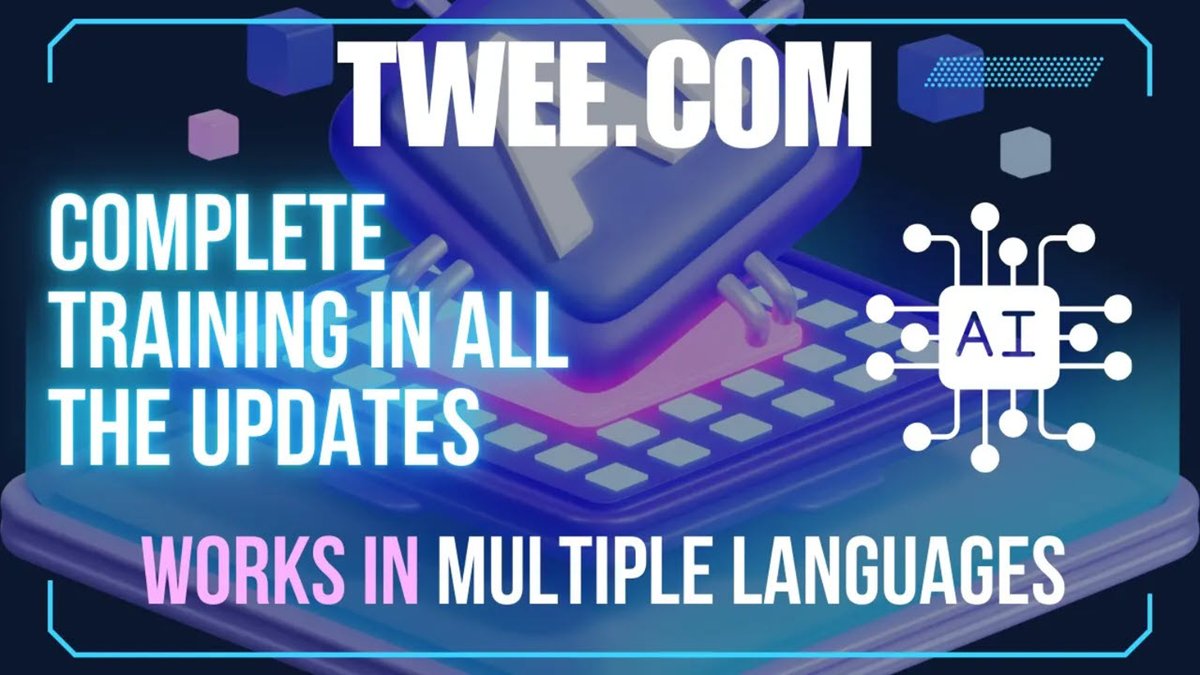 Twee AI- Now Works in Multiple Languages &amp; Other Updates #tweeAI #artificalintelligence Video: youtu.be/6DmnHaOohB4