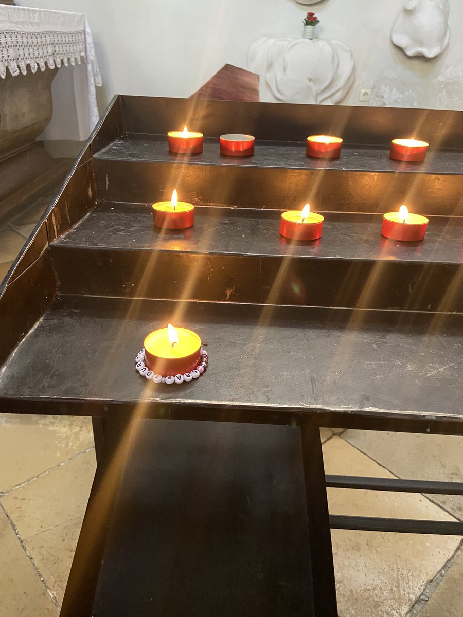 caromagblumen's tweet photo. okay which one of you went into the mariahilf church in vienna and lit a candle for the eras tour?😭😭 #TSTheErasTourVienna https://t.co/wXYwHV1SzX