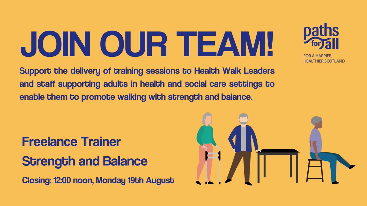 📣 ICYMI we're looking for freelance trainers to join our Strength and Balance programme 🎉 If you have experience and skills delivering training sessions, and want to support communities to move more, we want to hear from you!

Find out more and apply: lght.ly/pc40g4b