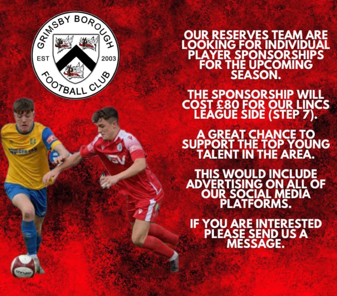 Our young talented reserve team are looking for player sponsors for the upcoming season. Any businesses out there interested please direct message us. 

Your support is greatly appreciated