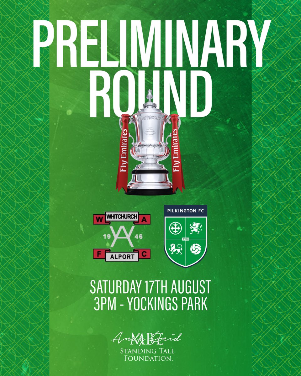 Uncharted waters for the club following last night’s epic performance against <a href="/WythenshaweFC/">Wythenshawe Football Club</a> 

We now face <a href="/alportfc/">Whitchurch Alport Football Club</a> in the next round of the <a href="/EmiratesFACup/">Emirates FA Cup</a> 💚 #greenarmy
