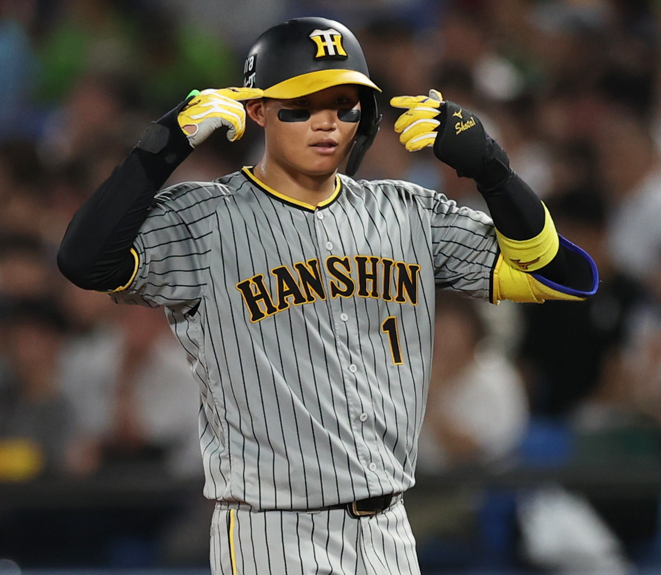 森下翔太　ブラックユニフォーム 阪神】森下翔太が“ブラックダイナマイトユニ”着用「ちょっと