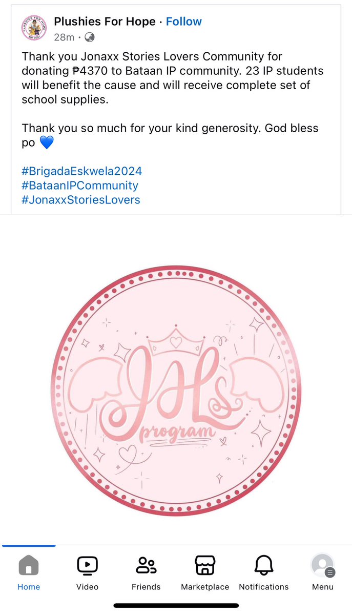 jslsprogram's tweet image. Nagsend po kami ng ₱4370 para makapagsponsor ng school supplies sets sa 23 IP students in Bataan. Maraming salamat po!

FB post link: facebook.com/share/pdiv3zdt…

#jslsprogramproofs