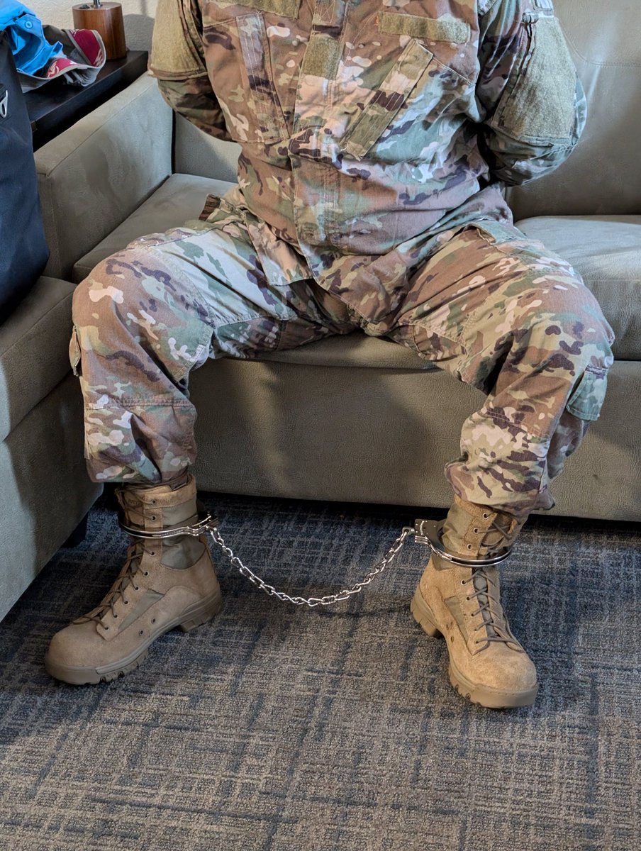 Soldier <a href="/prisonbondage/">Chase Matthews</a> tried to go AWOL but I caught and arrested him.