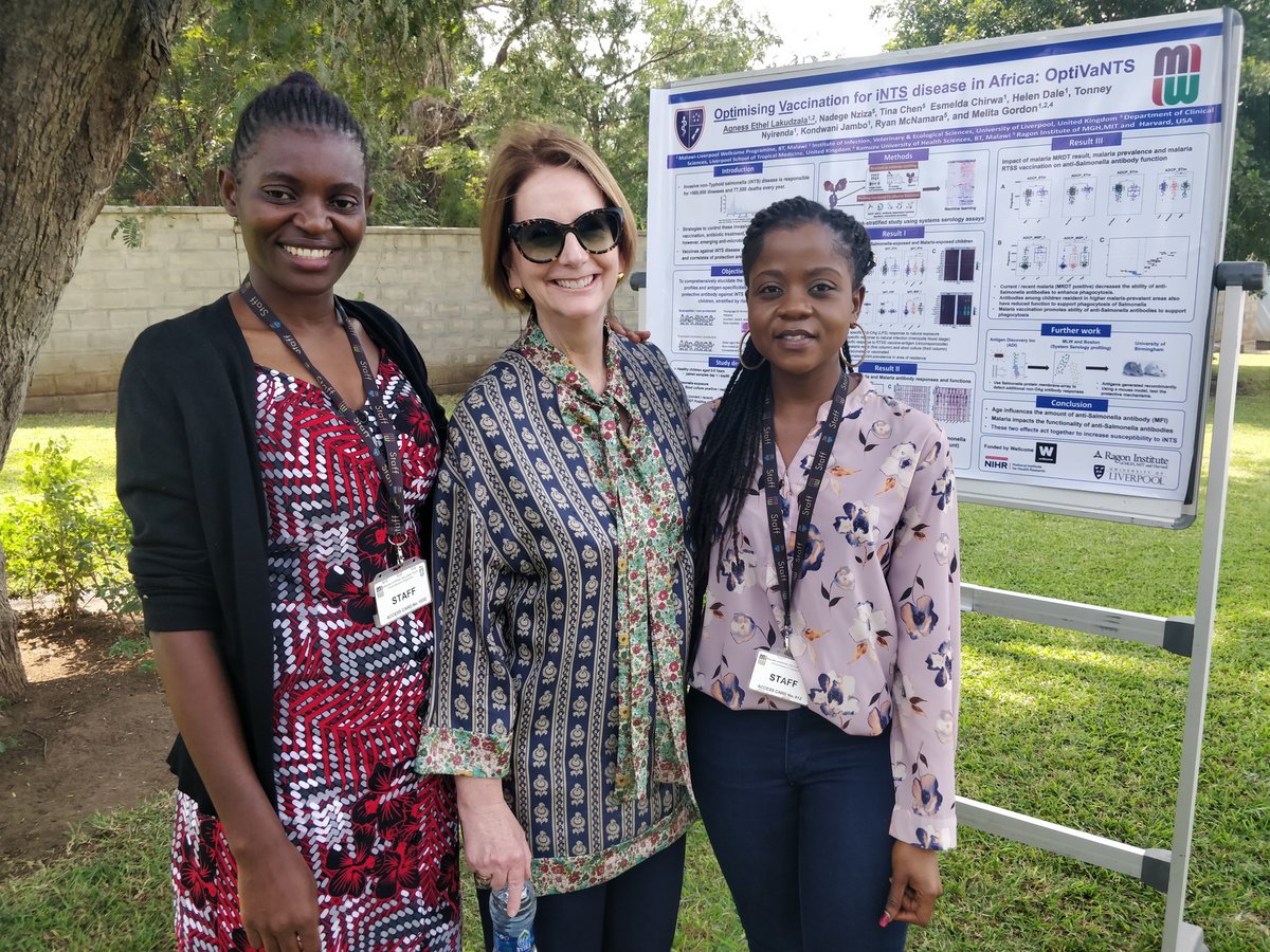 MelitaGordon5's tweet image. An honour and a thrill for Agness Lakudzala and Dr Esmelda Chirwa to present their PhD work on #iNTS #Salmonella to the icon that is Julia Gillard, Chair of Wellcome and former PM of Australia @MLW_Programme @LivUni_IVES @wellcometrust @VacciNTS