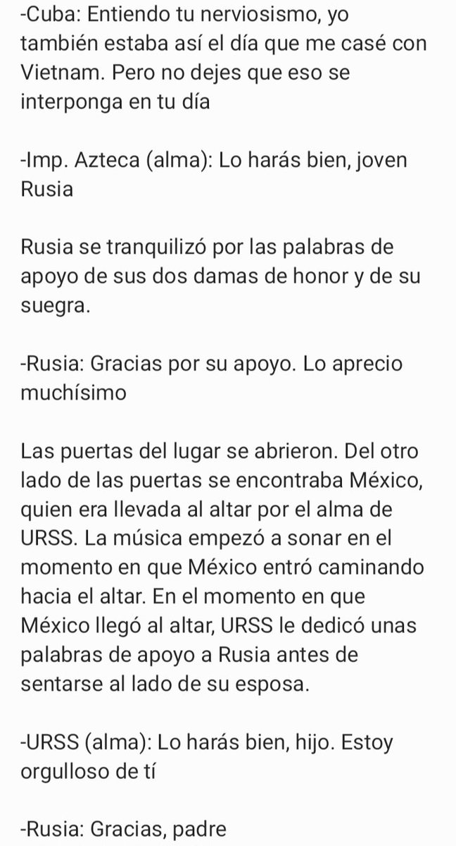nadina0041's tweet photo. Por fin llegó el día 8 del @week_country, espero que les guste esta última historia
RusMex Week 2024
Día 8: Boda
#rusmexweek #rusmexweek2024 #saverusmex https://t.co/LW4hgji7Kj