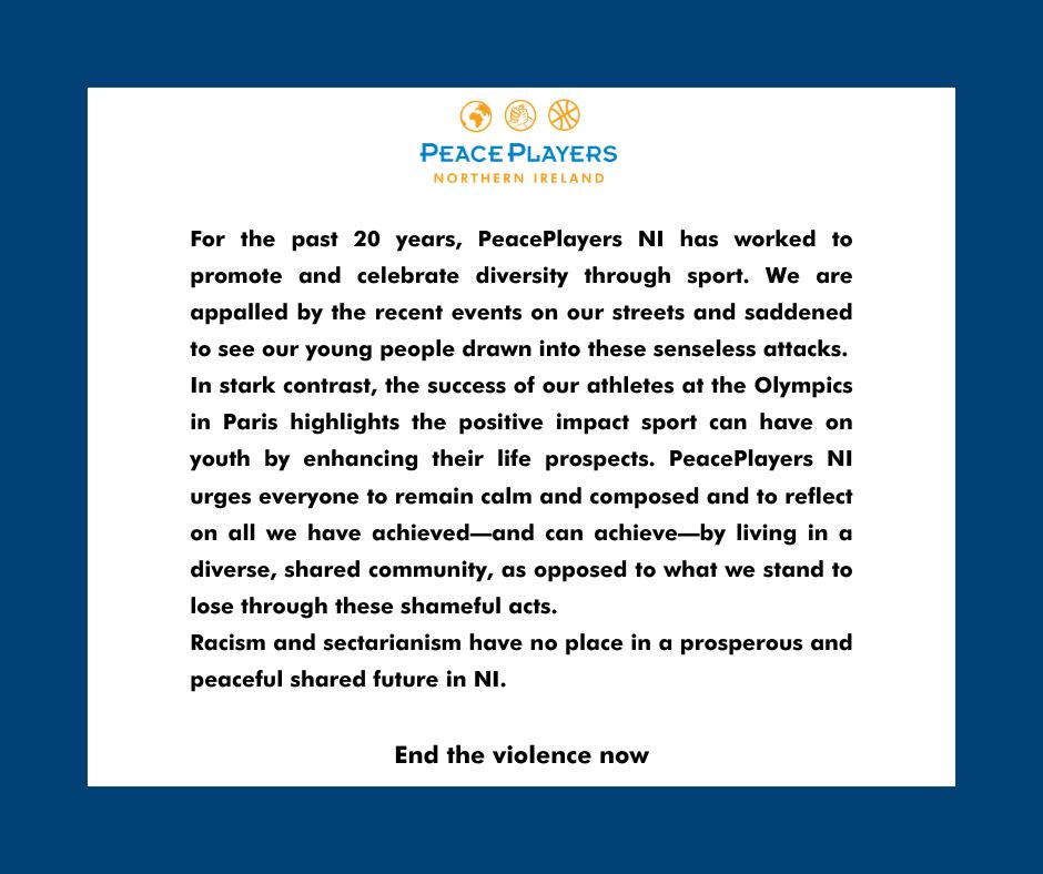 peaceplayersni's tweet photo. Our Team is Your Team: United for a Peaceful Tomorrow
#strongertogether #peacestartswithme #peacestartswithus #BridgingDivides #ChangingPerceptions #DevelopingLeaders https://t.co/4L5KIPh7Vz