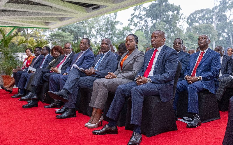 pjakreloaded's tweet photo. President @WilliamsRuto has challenged the newly sworn-in Cabinet Secretaries under the Broad-based Government to focus on service delivery and strive to be trusted stewards of public resources and effective champions of people’s interest. https://t.co/blq2E5sPUS