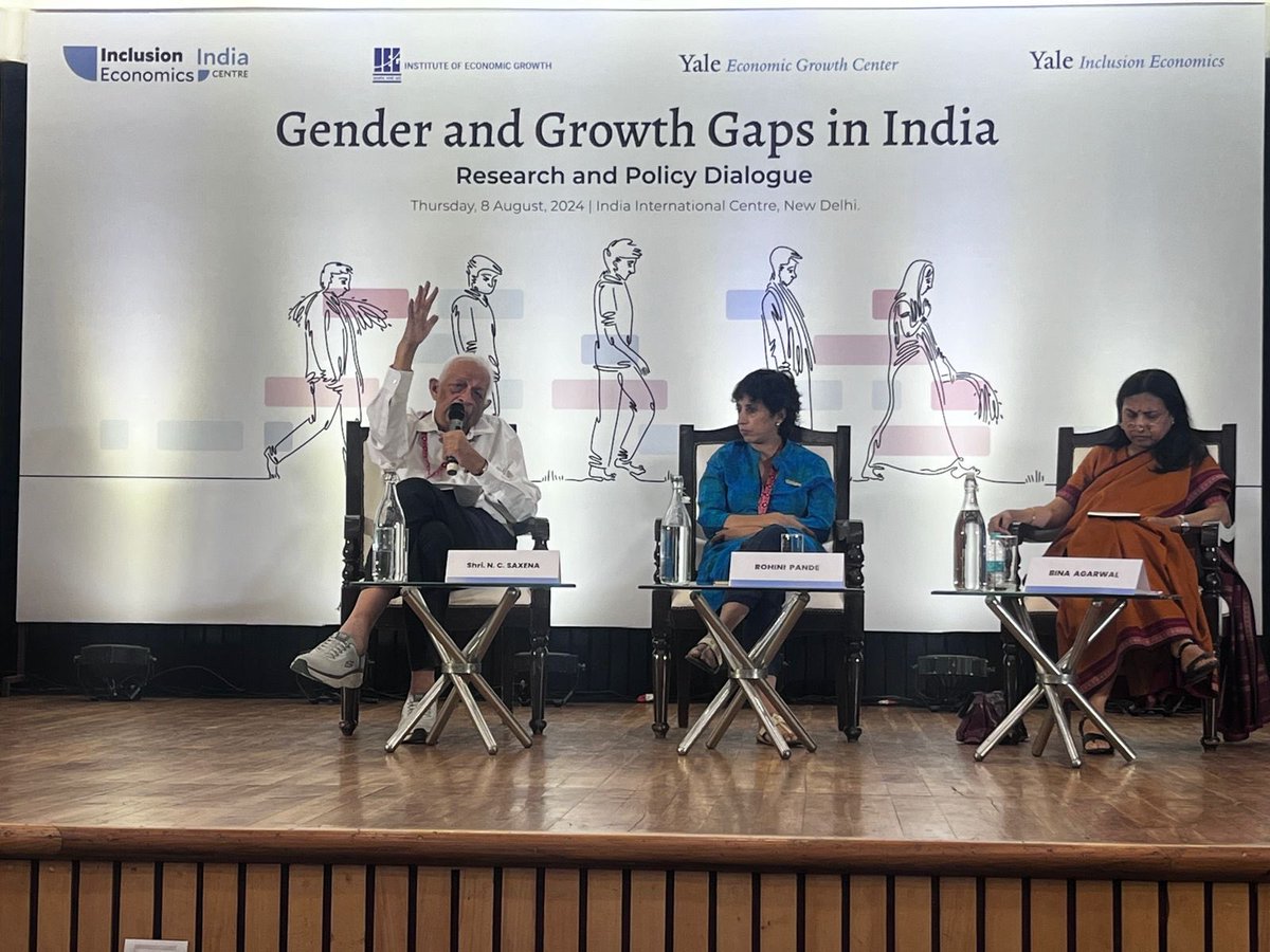 Inclusion Economics India Centre (@inclusionindia) on Twitter photo With global attention on conservation and reforestation, how can women not just be involved in, but also lead, efforts to manage forests in India? Panelists Prof. Rohini Pande, Prof. Bina Agarwal, and Shri Naresh Saxena discussed at today’s workshop with <a href="/IEGResearch/">Institute of Economic Growth</a> <a href="/YaleEGC/">Yale Economic Growth Center</a> With global attention on conservation and reforestation, how can women not just be involved in, but also lead, efforts to manage forests in India? Panelists Prof. Rohini Pande, Prof. Bina Agarwal, and Shri Naresh Saxena discussed at today’s workshop with <a href="/IEGResearch/">Institute of Economic Growth</a> <a href="/YaleEGC/">Yale Economic Growth Center</a>