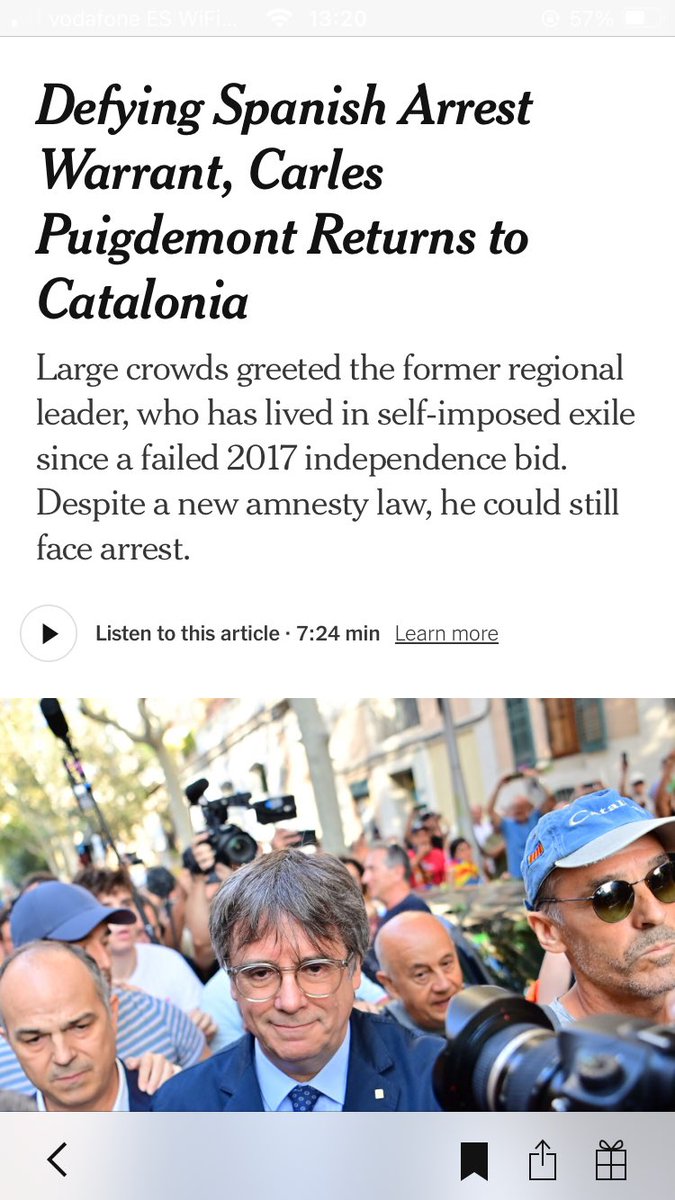 Nico Krisch (@nicokrisch) on Twitter photo The return of <a href="/KRLS/">krls.eth / Carles Puigdemont</a> from exile would be cause for celebration if he were not threatened by an arbitrary arrest warrant issued in defiance of an amnesty law and condemnation of the repression by intl human rights bodies. This is not the rule of law. nytimes.com/2024/08/08/wor… The return of <a href="/KRLS/">krls.eth / Carles Puigdemont</a> from exile would be cause for celebration if he were not threatened by an arbitrary arrest warrant issued in defiance of an amnesty law and condemnation of the repression by intl human rights bodies. This is not the rule of law. nytimes.com/2024/08/08/wor…