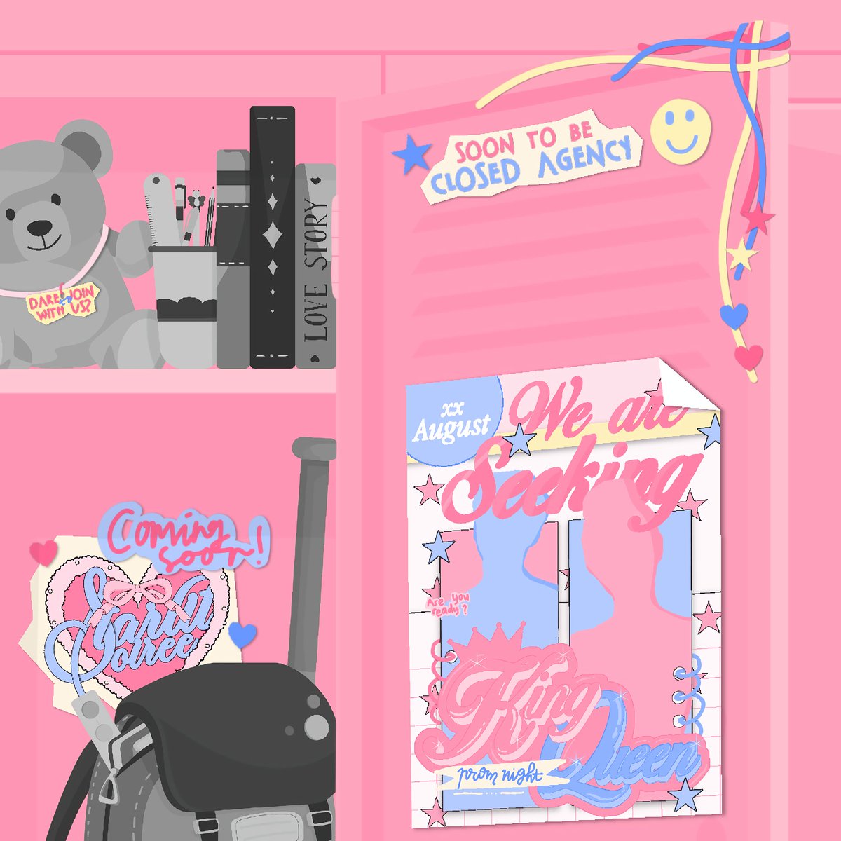 𝐀𝐓𝐓𝐄𝐍𝐓𝐈𝐎𝐍 𝐒𝐓𝐔𝐃𝐄𝐍𝐓𝐒!ㅤ‣ㅤ“The Student Council is seeking for our Prom King and Queen!” Whether you're the class clown, the drama queen, the sports star, or the quiet genius, 𝘯͟𝘰͟𝘮͟𝘪͟𝘯͟𝘢͟𝘵͟𝘦͟ 𝘺͟𝘰͟𝘶͟𝘳͟𝘴͟𝘦͟𝘭͟𝘷͟𝘦͟𝘴. Prom night's gonna be next level.