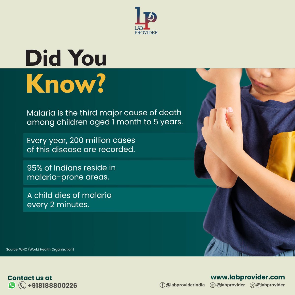 LabProvider's tweet photo. Beat Malaria with our Monsoon Health Packages and safeguard your family!
.
.
.
Reach us at 08188800226 or info@labprovider.com
#monsoon #health #healthpackages #labprovider #malaria #didyouknow #who #facts #fever #chills #headache #stayfit #stayhealthy #healthy https://t.co/cUzLubHkSL