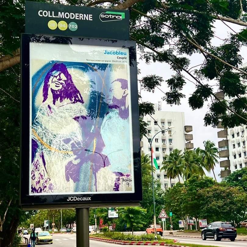 carlosdebleu's tweet photo. "ABIDJAN: EXPO GRANDEUR NATURE " 🇨🇮🔥🎨✨
En plus, des abords de l'aéroport Félix Houphouët-Boigny, Installation des œuvres de l'artiste peintre JACOBLEU sur les abribus et panneaux JCDECAUX disséminés dans la capitale Abidjanaise...

L'art visible partout via le mobilier urbain https://t.co/Mwsv7AjvZ7