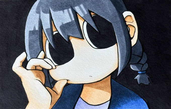2024年8月9日21時よりBOOTH(  )にてこちらの原画2点(キャンバスとポストカード)販売いたします!ページも公開してあります、よろしくお願いいたします…! 