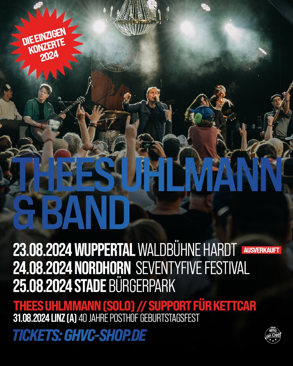 Update. Wuppertal jetzt ausverkauft.