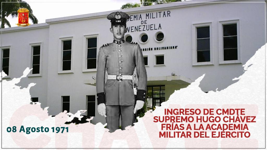 53 años del ingreso del Comandante Supremo a la gloriosa Academia Militar! Hecho decisivo que lo encumbró como líder y baluarte de la Revolución Bolivariana.