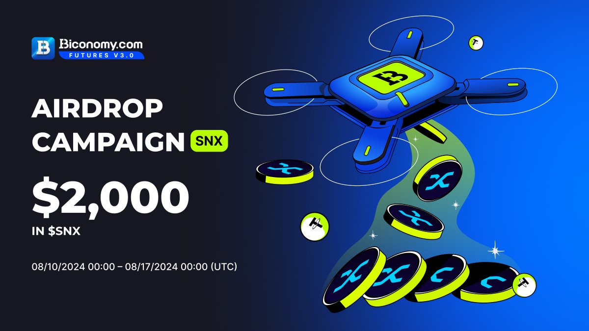 BiconomyCom's tweet photo. 🚀The Reward Is at Your Fingertips, Come and Share $2,000 in $SNX!🚀

To thank all #Biconomy global users for your long-term support, Biconomy Exchange is giving away $2,000 in $SNX to share with #airdrop participants!💎

📅Activity time: 08/10/2024 00:00 – 08/17/2024 00:00 (UTC)

🎁Reward：

>>>Step 1  Follow @BiconomyCom

>>>Step 2  Retweet this post.

>>>Step 3 Join "Biconomy Welfare Community" and leave a comment for our Biconomy App on the Apple App Store or Google Store!
https://t.co/bKA5bSkzoD

>>>Step 4  Fill out: Gleam form.
https://t.co/KuW1ur8yPK

Full details👉 https://t.co/xPyJyOnFzT

#BiconomyExchange #BIT #crypto #blockchain #cryptocurrency #altcoin #cryptomarket #web3 #altcoins #memecoins #cryptoexchange #cryptocurrencies #airdrops #giveaway #giveaways #cryptocommunity #altcoin #Synthetix #SNX