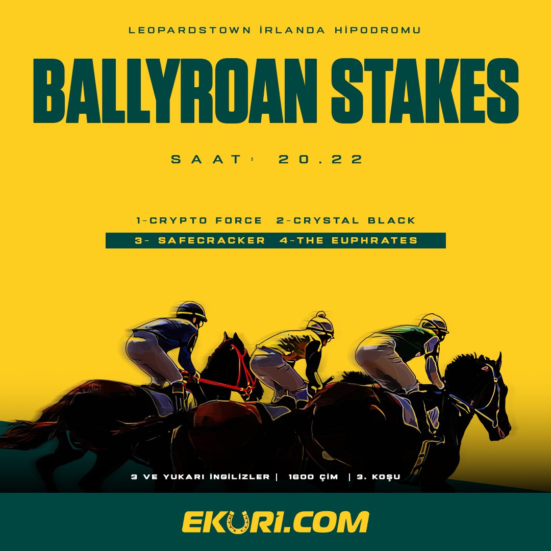 ekuriresmi's tweet photo. 🏆 Ballyroan Stakes
🏇 3 ve Yukarı İngilizler
⏱️ 20.22
🏟️ Leopardstown İrlanda Hipodromu

Hemen Oyna: https://t.co/MqkZE7qDNZ https://t.co/WOfCJtz1sq