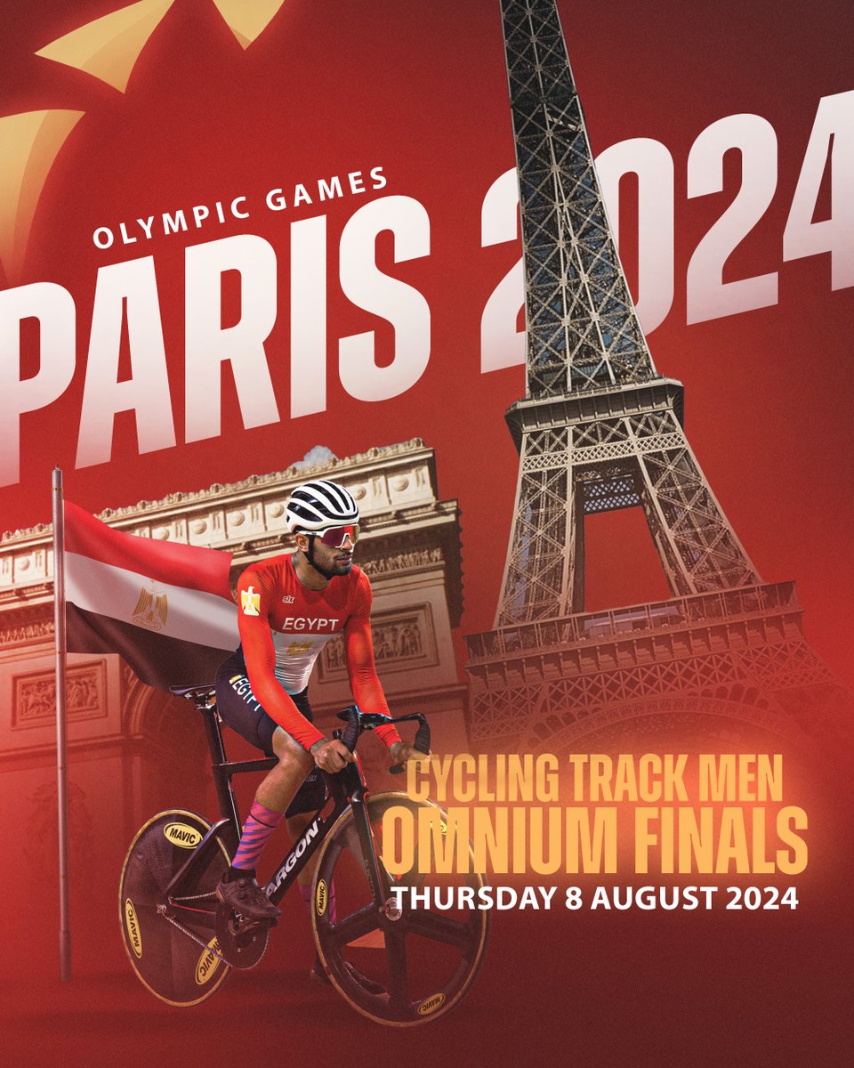 بطلنا "يوسف زكي" على موعد اليوم مع مشاركته في أولمبياد باريس 2024 🇫🇷🚴🏻

سباق السكراتش - 1/4 - الساعة 6:00 مساءً 🕕
سباق التيمبو - 2/4 - الساعة 6:38 مساءً 🕡
سباق الإقصاء - 3/4 - الساعة 7:25 مساءً 🕢
سباق النقاط - 4/4 - الساعة 8:27 مساءً 🕣

#الاتحاد_المصري_للدراجات | #ECF