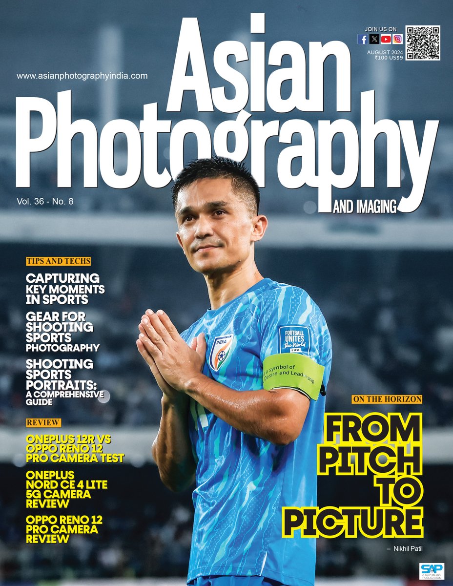 AsianPhotoIndia's tweet photo. Asian Photography India August 2024 issue is out now!

Cover by @nikhilpatil_SP 📷

#AsianPhotographyIndia #SportsPhotography #NikhilPatil #OppoReno12Pro #OnePlus12 #OnePlusNordCE4Lite #CameraTest #PhotographyGear #SportsPortraits #CaptureTheMoment #CameraReview https://t.co/mYeb8cap71