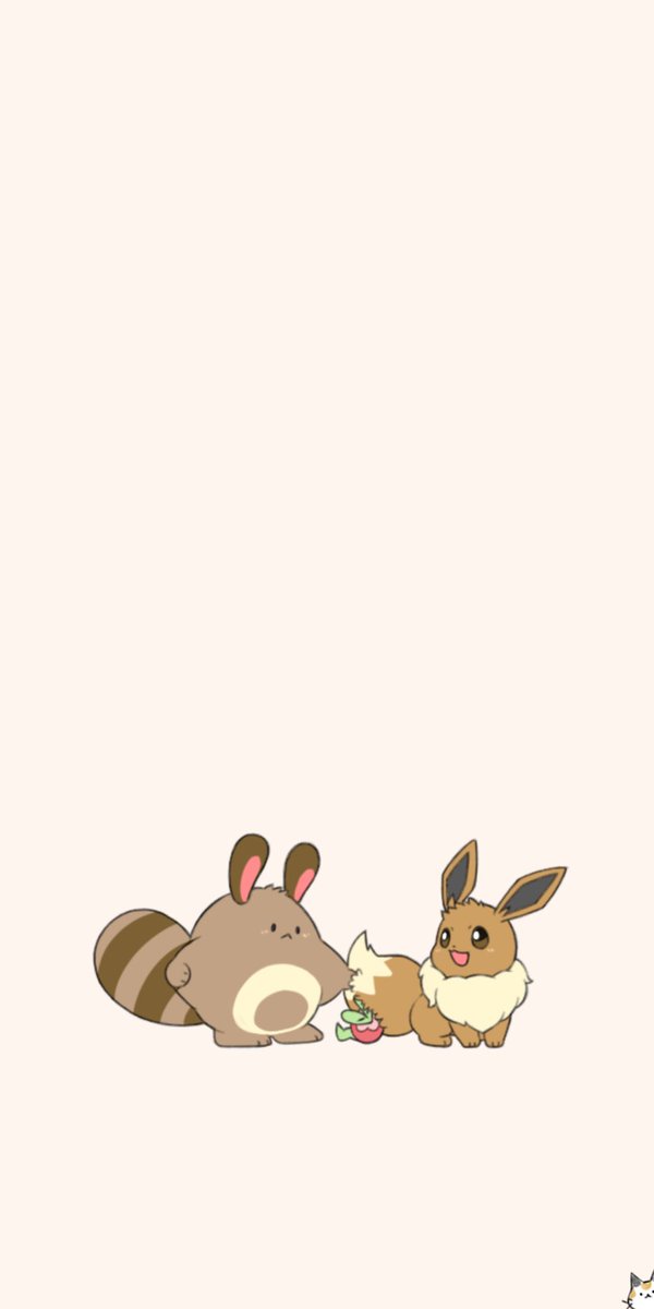 h1na3's tweet photo. 待ち受けに出来そうなイーブイ描いてって頼まれたのでオタチとカジッチュもご一緒させた https://t.co/PXSxKVouFS