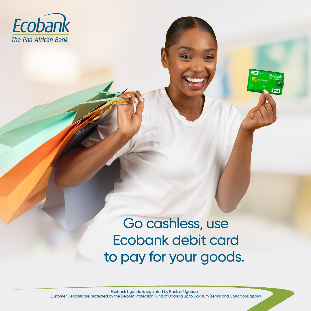 Experience a better way to shop—go cashless with your Ecobank debit card! Convenient, secure, and accepted everywhere.

#Abeterway