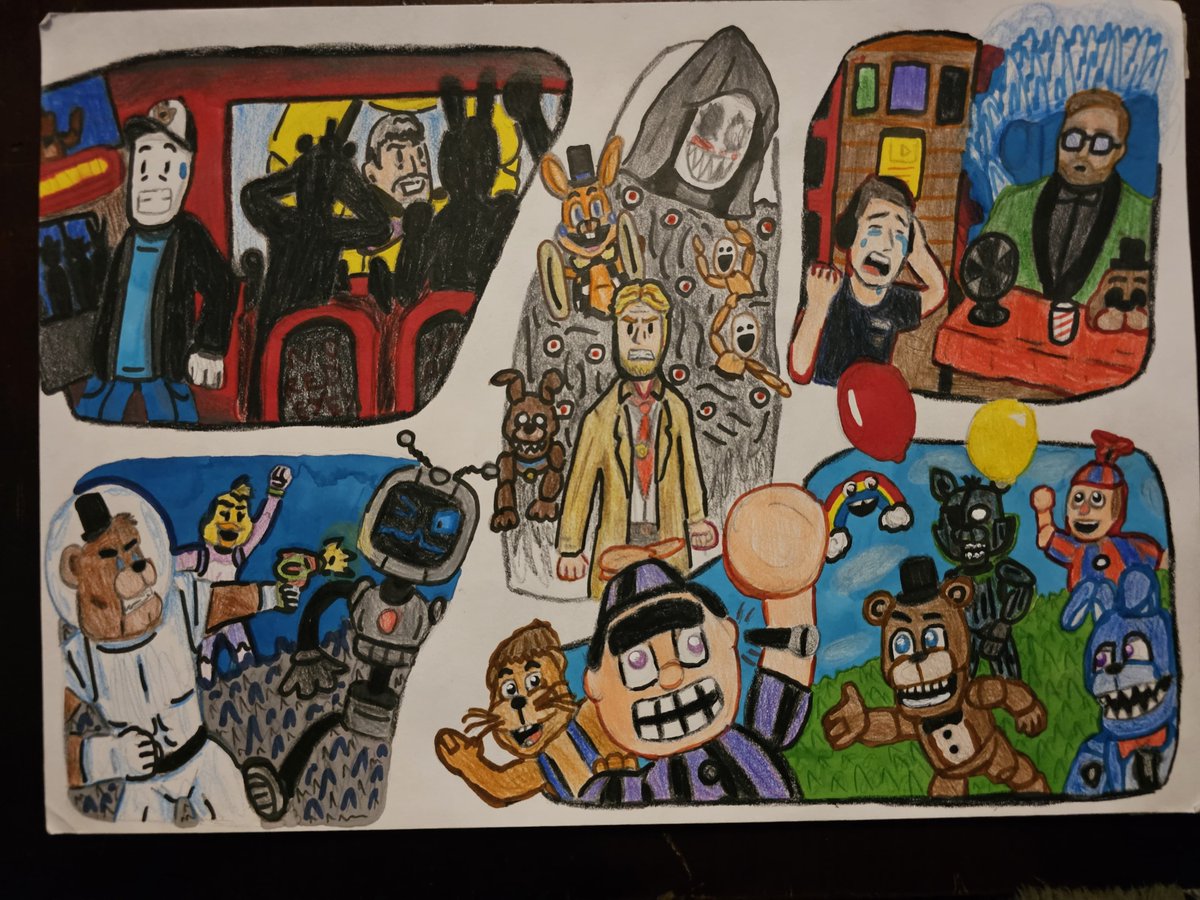 HAPPY  10th ANNIVERSARY TO FIVE NIGHTS AT FREDDY'S!!!!!!! (More drawings below ⬇️

#FNAF10thAnniversary #FNAF #FNaF1 #fnafanniversary