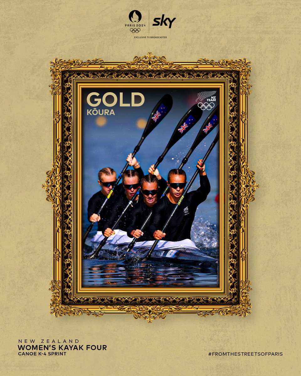 GOLD for the Women's Kayak Four🥇#Paris2024