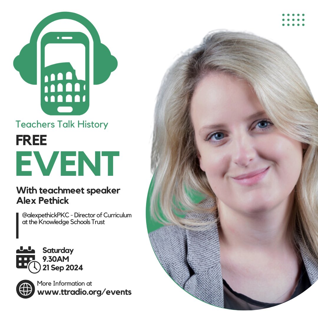TTRHistory's tweet photo. It’s getting closer and we have a whole host of new voices, our table talks and panel. @HelenPins @GiddsTeach @MSummerfield123 @WilkesHistory @BrentPoland1 @hb_history 
Get your FREE ticket now.

https://t.co/9rwFN522YF https://t.co/wTv9eNqcw3