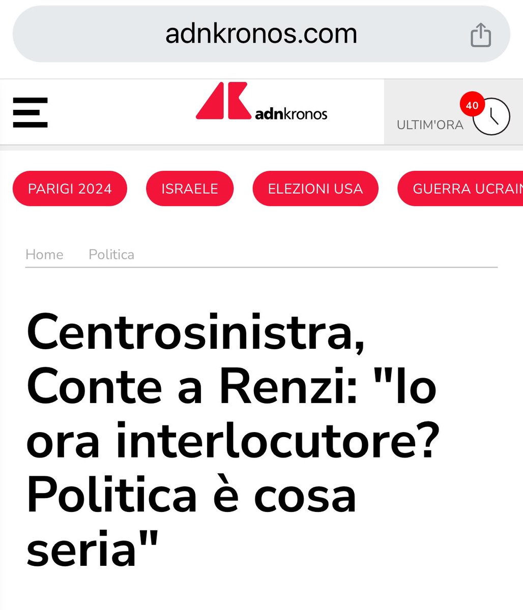 Ora onestamente che Giuseppe #Conte, che ha guidato pochi anni fa un governo Cinquestelle-Lega, faccia le pulci a Matteo  #Renzi sul suo passato fa un po’ ridere