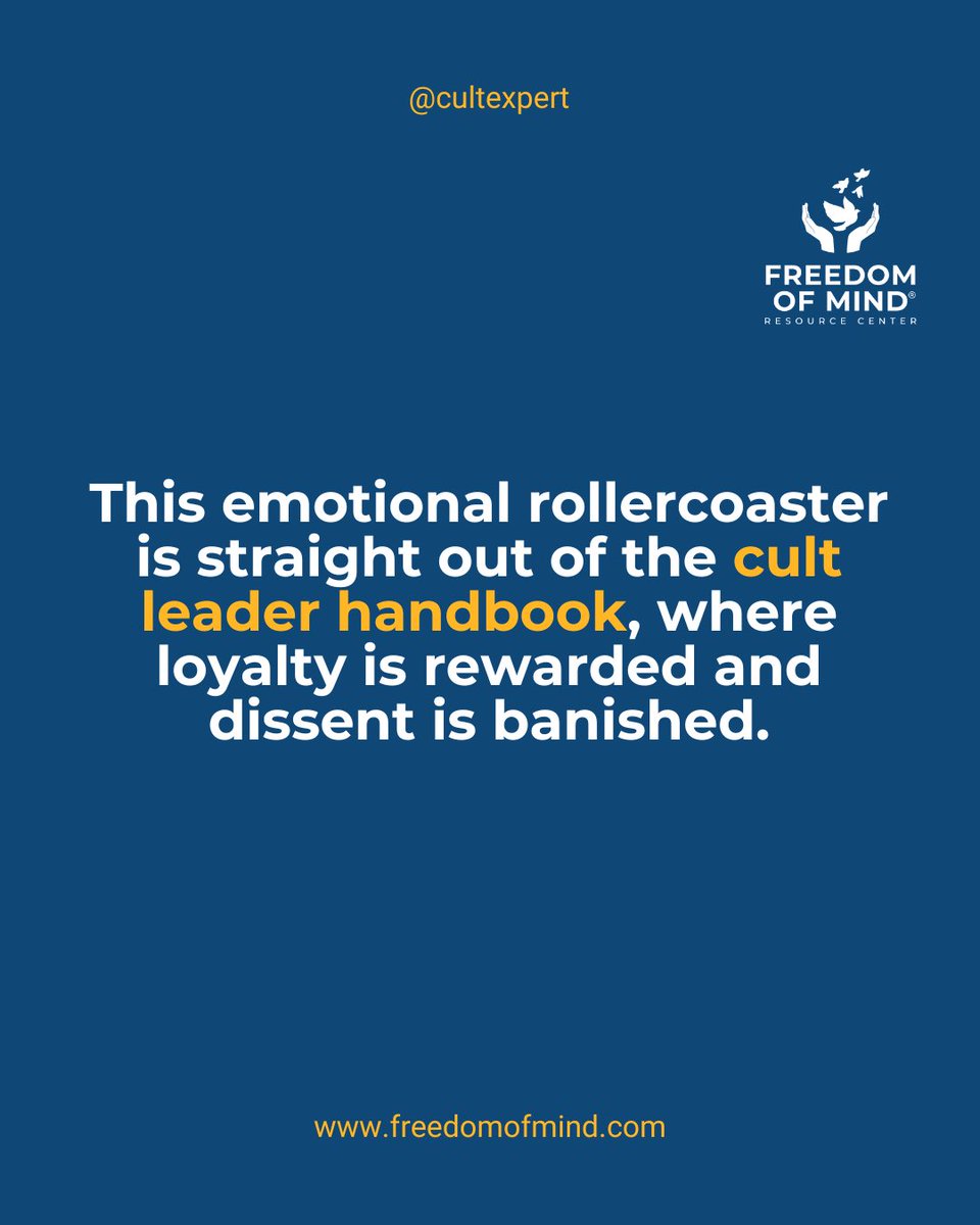 For those still riding the Trump train, it might be time to rethink where it's really heading! It is NOT where you think.

Here's some warning signs of undue influence I highly encourage you to be mindful of at this time 🚨

1. Isolation from Friends and Family: Destructive cults